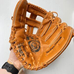 Vintage Louisville Slugger Detroit Tigers Baseball Glove Top Grain Cowhide